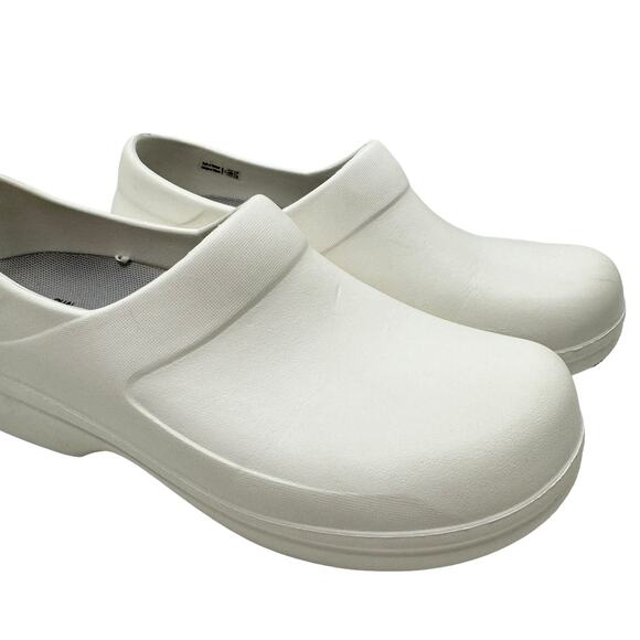 Crocs Women's 10 White Neria Pro II Dual Comfort Slip Resistant Work Nurse Clogs - Picture 7 of 10